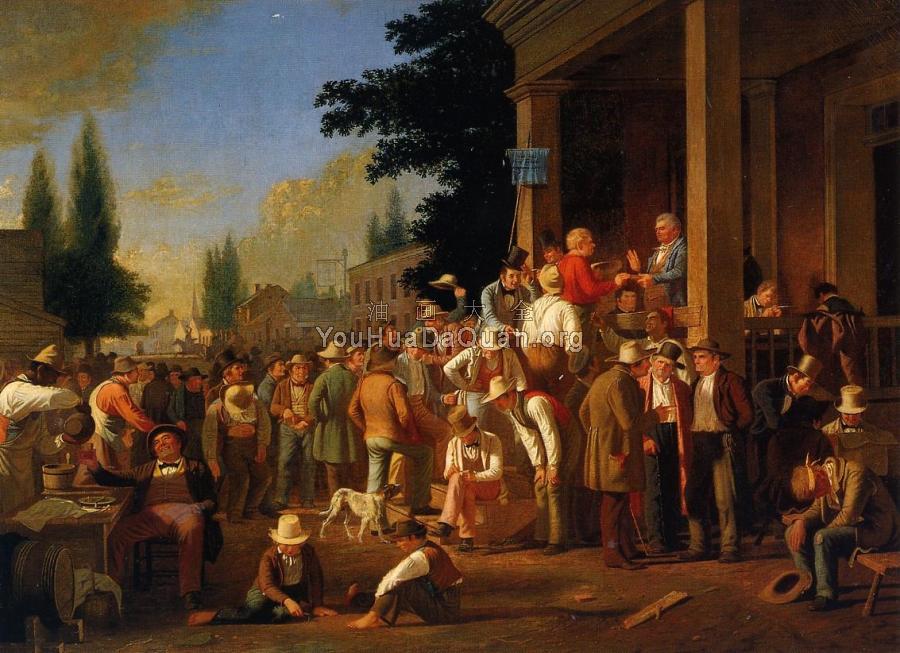 The County Election - 乔治·迦勒宾·宾汉姆